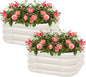 2-Pack 2x1ft Galvanized Raised Garden Bed, Outdoor Planter Bed, Metal Planter Box for Gardening and Planting