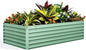 Garvee 8x4x2ft Galvanized Raised Garden Bed Outdoor,Rust-Resistant Raised Garden Beds for Gardening, Easy Assembly Outdoor Garden Box & Planters, Green