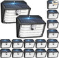 [16 Packs] Solar Motion Lights Outdoor, Ultra Bright Solar Fence Lights with Motion Sensor, IP65 Waterproof Security Light 3 Modes, 270° Lighting Angle, Wall Lights for Deck Patio Fence Garage Door