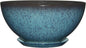 Classic Home and Garden Rosie Modern Planter w/Drainage - Contemporary Planter Bowls - Shallow Round Vases for Small Plants - Versatile Indoor & Outdoor Pots (10” Indigo Speckle)