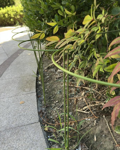 10-Pack Plant Support Stakes, Heavy Duty Steel Plant Stakes as Monstera Plant Support & Peony Cages, Metal Garden Stakes for Indoor Outdoor Plants, Snake Plant & Vine Support, 10" W x 15.8" H