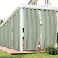 Outdoor Curtains for Patio Waterproof 6 Panels - Windproof, Privacy, Weatherproof Outside Drapes for Gazebo Pergola Porch, Grommet Top and Tab Bottom, 54x108 Inch, Sage Green