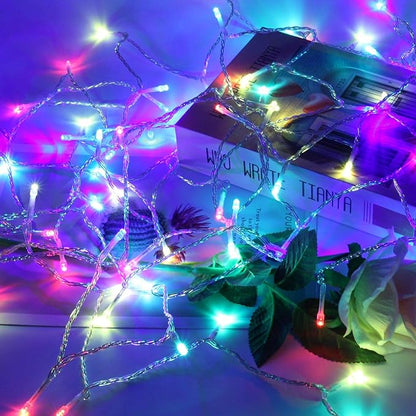 Connectable 200 LED Christmas Lights Indoor Outdoor with Timer, 66FT 13 Modes Multicolor String Lights Waterproof, Twinkle Fairy Lights Plug in Clear Wire for Christmas Tree, Bedroom, Classroom Decor