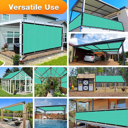 Artpuch Outdoor Pergola Shade Cover 6' X 24' Sun Shade Cloth with Grommets, 90% UV Protection Canopy Patio Privacy Screen (Customized Available) GN107, Turquoise