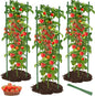 6 Pack Tomato Cages for Garden, 51in*13in Adjustable Tomatoes Plant Stakes Support Cages Trellis, Garden Trellis for Vegetable Flowers Fruits Climbing Plants- 20 Binding Wires Included