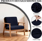 Cushion Covers, 4 Pack Stretch Slipcovers in Navy Diamond Jacquard