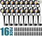 SUNVIE 12W Low Voltage Landscape Lighting Landscaping Lights with Connectors Outdoor LED Landscape Light 3000K Waterproof Tree Flag Lights Low Voltage Lighting with Stand for Garden Yard Path, 16 Pack