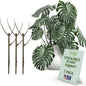 Stackable Plant Support Stakes, Indoor & Outdoor Houseplant Stem Support, Garden Accessories, Durable Trellis Alternative for Climbing & Potted Plants - Moonstone, 3 Pack, 17" L