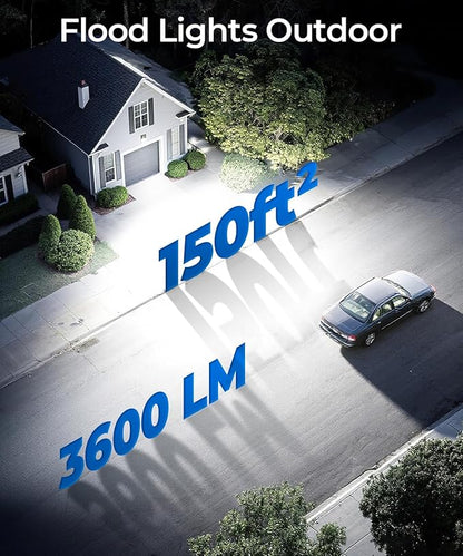 CINOTON 30W 3CCT LED Wall Pack Light with Dusk to Dawn Sensor, 3000K/4000K/5000K Selectable, 3600LM, Outdoor Wall Lights IP65 Waterproof LED Security Flood Lighting for Garage Porch UL-Listed 4 Pack