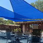 LOVE STORY 20' x 20' x 20' Triangle Blue Sun Shade Sail Canopy UV Block for Outdoor Patio Garden Backyard