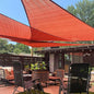 LOVE STORY Custom Size 7'x7'x7' Terra Red Sun Shade Sail Triangle Sunhsade Fabric Awning Canopy for Patio Backyard Carport Pergola (Customized)