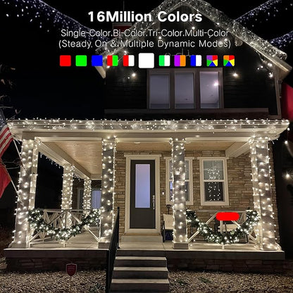 Brizled Pro Smart Christmas Lights, 66ft 200 LED WiFi Christmas Tree Lights, App Controlled RGB Color Changing Xmas Lights String Works with Alexa & Google Home for Holiday Xmas Party Indoor Outdoor