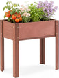 Raised Garden Bed with Legs, 31x16x31'', Outdoor Wood Elevated Planter Box, Thick Legs, w/Liner