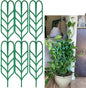 Garden Trellis for Climbing Plants 6 PCS Plastic Indoor Trellis for Potted Plants Green Stackable Mini Climbing Plant Stupport DIY Flower Pot Support for Pea Vegetable Clematis (6 Packs)