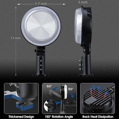 LED Barn Light, 150W 20000LM Dusk to Dawn Outdoor Lighting with Adjustable Angle Photocell, 6500k Daylight IP66 Waterproof Outdoor Street Lights for Yard, Garage, Farmhouse, Security Light