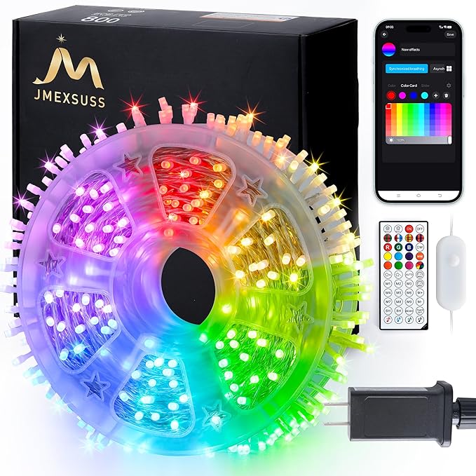 String Lights 264 Ft RGB LED with Music Mode and Remote Control