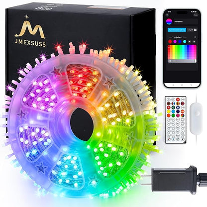 String Lights 264 Ft RGB LED with Music Mode and Remote Control