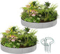 Galvanized Metal Planter Raised Garden Bed Kit for Gardening Outdoor Garden Box Raised Flower Bed 2PC Gray 3X3X1FT