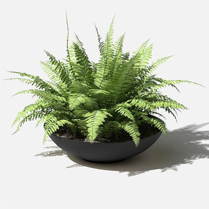 Veradek Mason Series Lane Bowl Planter| for Indoor or Outdoor Tabletops/Gardens |Made from Plastic-Stone Composite with Drainage Holes|Modern Décor for Flowers, Succulents, Small Plants