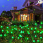 Kohlrabi Solar St Patricks Day Lights Outdoor, 4 Pack 40 LED Solar Green Firefly Lights Waterproof, Starburst Wind Swaying Light for Outside Yard Patio Planter Flower Bed Walkway Christmas Decoration