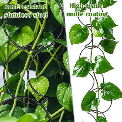 18 Pcs Chain Trellis for Climbing Plants Indoor Outdoor,Wall Plant Vine Climbing Support for Potted Plants,Houseplant Accessorie for Climbing Plants Pertains to Monstera,Pothos,Ivy,Wisteria