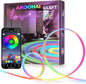 65.6FT LED Neon Rope Lights, Flexible Led Rope Lights Control with App/Remote, IP67 Outdoor RGB Color Changing Led Neon Lights Waterproof, Music Sync Led Strip Neon Lights for Bedroom Decor