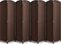 Sorbus 8 Panel Room Divider 6 ft. Tall - Privacy Screen, Extra Wide Double Hinged Panels, Mesh Hand-Woven Design, Partition Room Dividers and Folding Privacy Screens, Wall Divider for Room Separation