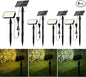 JACKYLED Solar Spot Lights Outdoor, 84-LED Solar Spotlights with 10ft Cord, 5 Lighting Modes, IP65 Waterproof Landscape Lights for Yard, Garden, Pathway, Ground & Wall Mount, 4-Pack