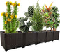 Large Planters for Outdoor Plants pots Elevated Garden Boxes Raised Garden Bed Garden Patio Balcony Deck to Planting Flowers Vegetables Tomato and Herbs