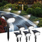 Kingsyard Solar Lights Outdoor Waterproof IP68, 47 LEDs 3 Lighting Modes USB & Solar Powered Garden Yard Pathway Spot Lights for Outside Landscape, Auto On/Off, 6 Pack(Cool White)