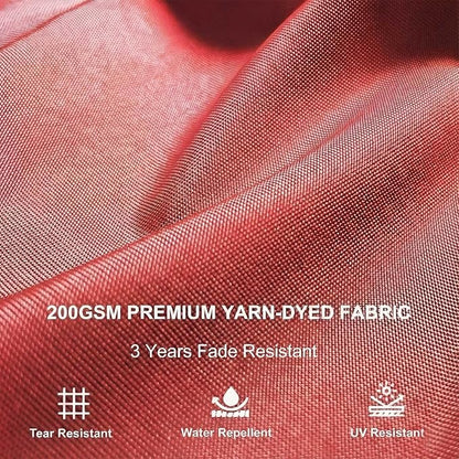 Pergola Shade Cover Replacement Canopy Top Compatible with 10 X 10 ft 6-Bar Pergola Frames - Red (Canopy Size 116" W x 95" L, Canopy Top Only)