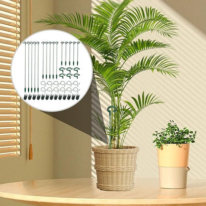 70PCS Plant Supports Stakes, 30PCS Adjustable Flower Support Poles(3 Sizes), 20 Garden Orchid Sticks Extended, 20 Orchid Clips Plant Support Stakes for Tomato Amaryllis Vegetables Phalaenopsis Roses