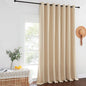 NICETOWN Sliding Door Window Treatment - Blackout Patio Door Curtain Panels, Privacy Thermal Drapes for Department with Grommet Top (Biscotti Beige, W100 x L108)