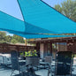 LOVE STORY Custom Size 13'x13'x13' Turquoise Blue Sun Shade Sail Triangle Sunhsade Fabric Awning Canopy for Patio Backyard Carport Pergola (Customized)