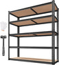 REIBII 40" W Garage Shelving 2500LBS Storage Shelves 72" H Metal Shelving 5 Tier Metal Shelves Adjustable Pantry Shelf for Garage Closet Kitchen Basement 40" W x 19.7''D x 72''H