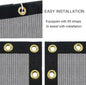 Garden Privacy Screen Mesh, Gray HDPE Fence Shade, 6 ft x 100 ft