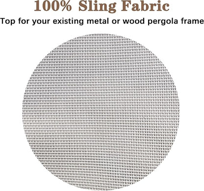 SCOCANOPY Replacement Sling Top for Rona Lowe's Allen + roth 10 ft x 10 ft Freestanding Pergola Sold at Lowe's, L-PG152PST-B (Size: 200" (L) x 103" (W)),Gray