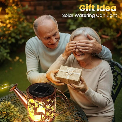 Solar Cat Watering Can Lights, Outdoor Cat Hanging Solar Lights Lantern - Image 7