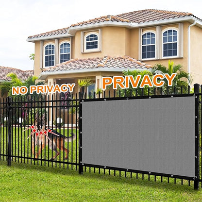 Artpuch 90% Sun Shade Cloth, 3 x 8 FT Pergola Shade Cover Canopy with Grommets, Sun Screen Fabric Tarp for Patio, Outdoor, Garden, Backyard, Light Grey