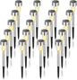 GIGALUMI Solar Lights Outdoor Waterproof, 20 Pack Warm White, Garden Decor Pathway Lights Solar Powered for Yard Patio, Lawn and Landscape