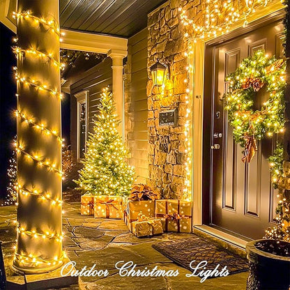 String Lights, 1000 Warm White LEDs, 272 Ft with Remote and 8 Modes