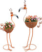 Metal Toucan Planter with Basket - Bird Planters for Outdoor Indoor Lawn,Yard,Porch,Patio, Garden Decorations（Set of 2）