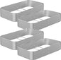 4 Pack 6x3FT Raised Beds for Gardening, Corrugated Galvanized Steel Raised Garden Bed, Outdoor Metal Above Ground Garden Bed for Vegetables and Flowers