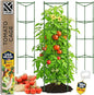 K-Brands Tomato Cage - Tomatoes Plant Stakes Support Cages Trellis for Garden and Pots (3 Pack - Extra Tall Upto 68 inches)