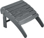 Yaheetech Adirondack Ottoman Footrest for Adirondack Chair,HDPE All Weather Outdoor Folding Foot Stool for Porch, Backyard, Lawn, Gray