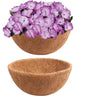 Y&M 2pcs 10“ Round Coconut Fiber Liner, 10'' Coco Liner Pre-Formed Replacement for Wall Hanging Planter Basket