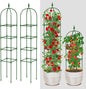 Garden Trellis for Climbing Plants Outdoor & Indoor - 6Ft Tall Rustproof Plant Support Cage for Vines, Flowers, Vegetables, Roses | Heavy-Duty, Adjustable & Decorative (3)