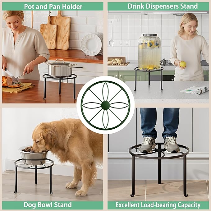 5 Pack Metal Potted Plant Stand Small Flower Pot Holder for Indoor and Outdoor Round Flower Pot Support Rack Plant Stands for Multiple Plants