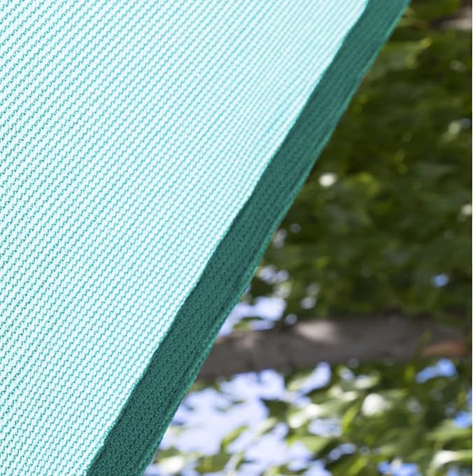 Amgo Custom Size 8' x 8' x 11.3' Turquoise Triangle Sun Shade Sail UPF50+ AGTAPRT12, Order to Make Canopy Awning, 95% UV Blockage, Water & Air Permeable, Commercial Standard (We Customize)