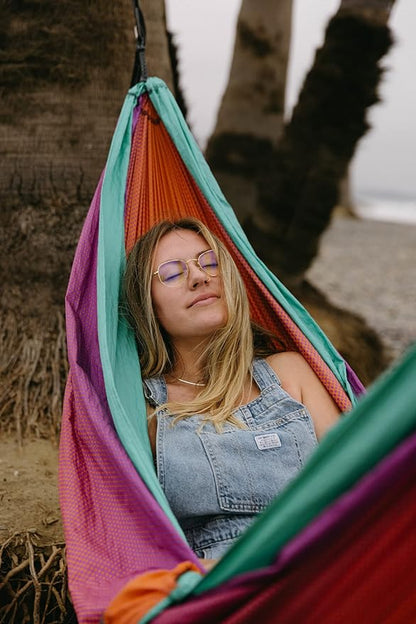 ENO, Eagles Nest Outfitters DoubleNest Lightweight Camping Hammock, 1 to 2 Person, Special Edition Colors, ATC
